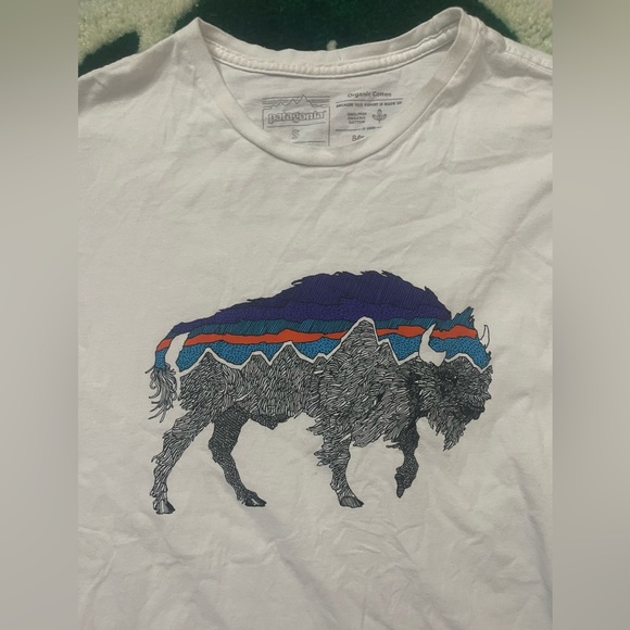 Patagonia White Tee with Buffalo Graphic - Picture 2 of 3